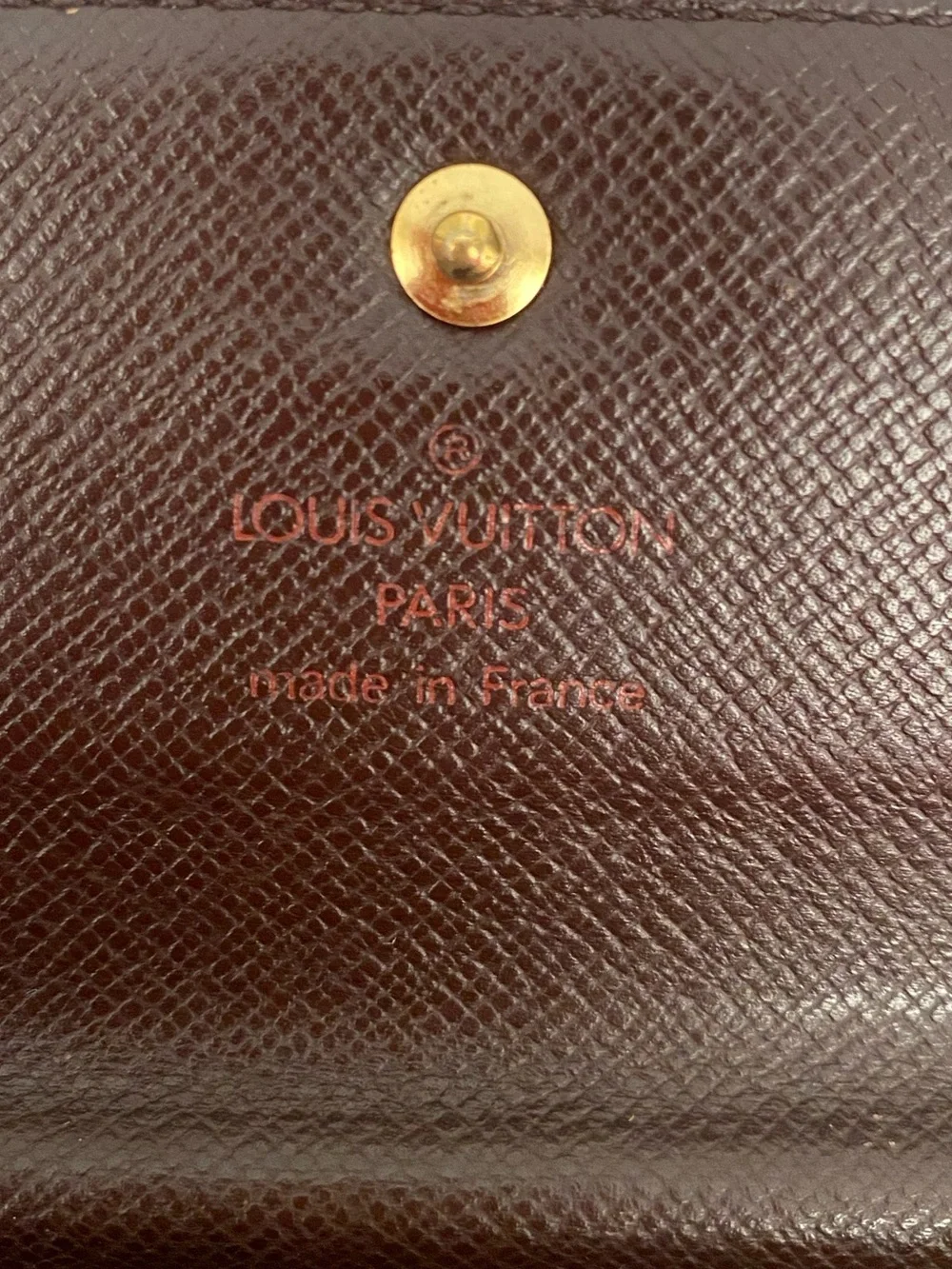 Vintage Louis Vuitton Ebene Etui Papier Wallet